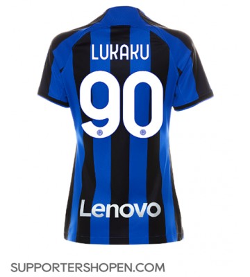 Inter Milan Romelu Lukaku #90 Hemma Matchtröja Dam 2022-23 Kortärmad